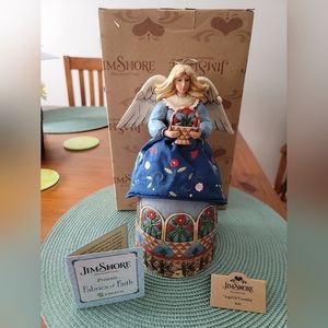 Jim Shore Heartwood Creek Fabrics of Faith " Angel of Friendship"
